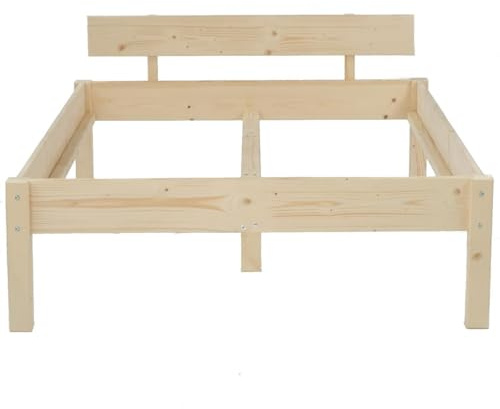 TUGA - Holztech MASSIVHOLZBETT DAYBETT MASSIV Holz Bett HOLZBETT FSC 300Kg 80 x 220cm unbehandelt HÖHE 38cm