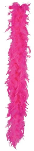 TrendandStylez Federboa, pink, 180cm, Federschal für Karneval, Fasching