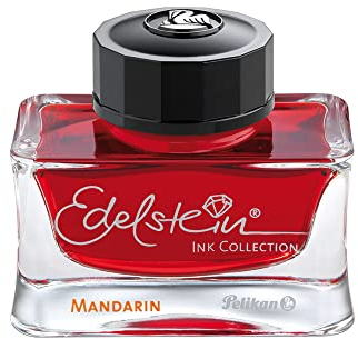 Pelikan 339341 Tinte Edelstein Ink Mandarin Tinte, 50 ml, 1 Stück, orange
