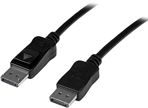 StarTech.com 10 m Aktives DisplayPort Kabel - 4K Ultra HD DisplayPort Kabel - Langes DP zu DP Kabel für Projektor/Monitor - DP Video/Display Kabel - Einrastende DP Stecker (DISPL10MA) | Ultra HD, DP zu DP, Projektor, Monitor, HBR, MST, GTC, 8 Kanal Audio, EMI Abschirmung, 32AWG