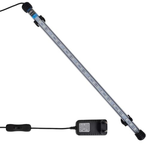 vidaXL led aquarium lampe 48 cm blau