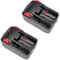 2 x Trade Shop Trade-Shop – Batería de ion de litio de 28 V 4000 mAh para AEG Milwaukee V28BS v28cs V28H V28HX V28IW v28ms V28PD V28SG v28sx v28vc Flex Würth 28 V – Batería equivalente a 48 – 11 – 1830, 48 – 11 – 2850