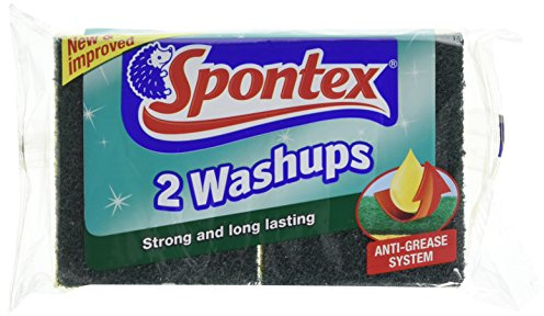 Spontex Washups General Purpose Sponge Scourers 2pk
