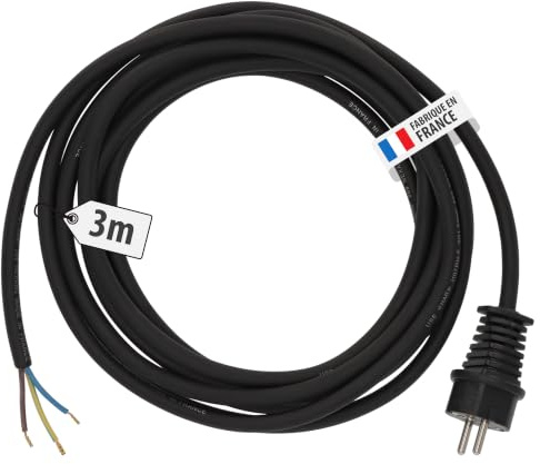 Brennenstuhl, 1169131, Cavo di alimentazione, 16A, 230 V, 3 m H07RN-F 3G1.5, nero