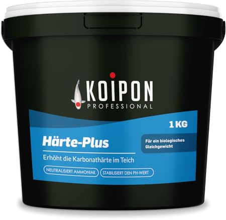 KOIPON Härte-Plus 1 kg Teichwasseraufbereiter, stabilisiert KH- & pH-Wert | Stabilisiert KH- & pH-Wert und beugt Wertschwankungen vor – für gesundes, stabiles Wasser im Garten- & Fischteich
