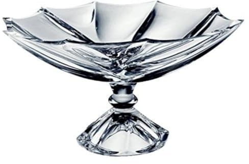 Bohemia 8591581012329 Calypso Schale mit Fuß 336, Bleikristall, transparent