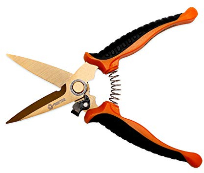 FRONTTOOL Universalschere Allzweckschere Multifunktionsschere - Titanbeschichtete Edelstahlklingen, langlebige Stabilität, dauerhaft scharfe Schneidflächen