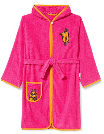 Playshoes Unisex barn frottébadrock morgonrock, pink mus, 134-140