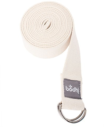 Yogagurt ASANA BELT mit Metallverschluss, abgerundeter Schiebeverschluss, Yoga Gurt aus Baumwolle, praktisches Yogazubehör, Basic Hilfsmittel nicht nur für Anfänger (natur/beige)