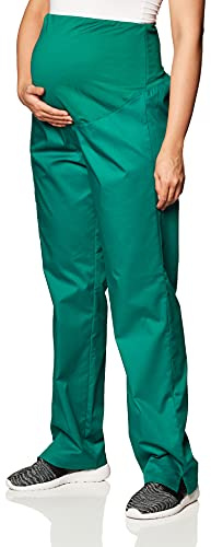 WonderWink 545AHUNTLG Wonder Work Women's Maternity Cargo Pant, Hunter Green, Standard-L Size