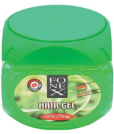 Fonex ULTRA STRONG 500ml Hair gel | Ultra Stark Haargel | Starker Halt | Kein Verkleben und ohne Rückstände | Alkohol Frei | 500ml (1 Stück)
