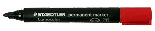 STAEDTLER 719252 - Marcador permanente con punta cónica, color rojo