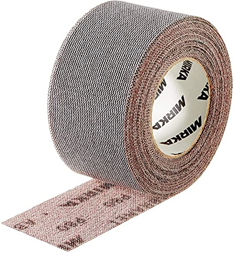 Mirka Schleifrolle Abranet 75 mm x 10 m Klett Korn P400 | Netz-Schleifrolle mit Korn P400 ideal für Holz Spachtel Lack Kunststoff Schleifen mit Klettsystem langlebig effizient