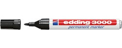 edding Permanentmarker 3000, schwarz, 1,5-3 mm, nachfüllbar