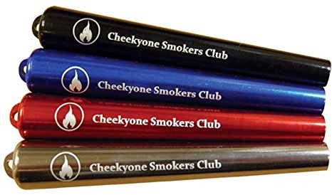 CheekyOne Smokers Club Metal King Size Joint Tube cig case (Blue)