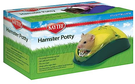 Kaytee, Hamstertöpfchen, Hamster-, Gerbil- & Nager-Toilette, inklusive Streu und Schaufel, für jeden Käfig geeignet