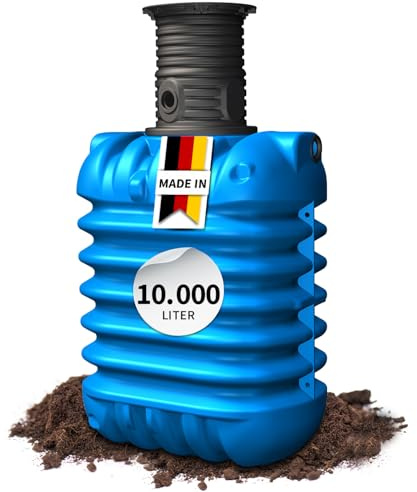 4rain MODULARIS Erdtank 10000 Liter inkl. Schachtverlängerung - Erweiterbares Regenwassertanksystem, Platzsparend & Nachhaltig
