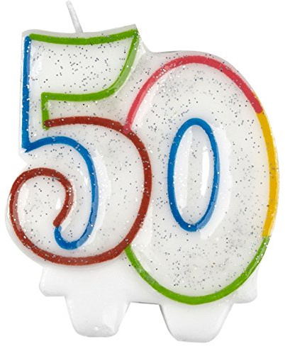amscan 9900812 Candle num. 50 Milestone