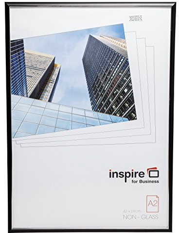 Hampton Frames EASYLOADER EASA2BKP - Cornice per foto formato A2 (42 x 59 cm), in plastica estrusa, colore: nero