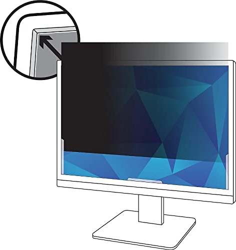 3M PF190W1B Privacy Filter. 19 inch privacy screen. Widescreen 16:10 desktop LCD Monitor. Anti Glare. Protect your data from visual hacking., Black