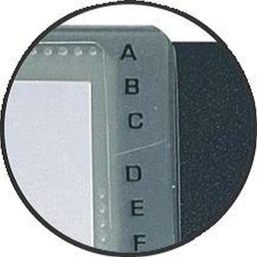 Exacompta - Réf. 75034E - Carton de 5 Porte-cartes de visite amovible à spirales Exacard - livré avec 20 pochettes détachables - pour 120 cartes - fermeture par élastique - format à classer 85x55 mm
