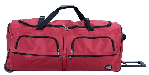 Rockland Reisetasche mit Rollen, rot, Einheitsgröße, Reisetasche mit Rollen