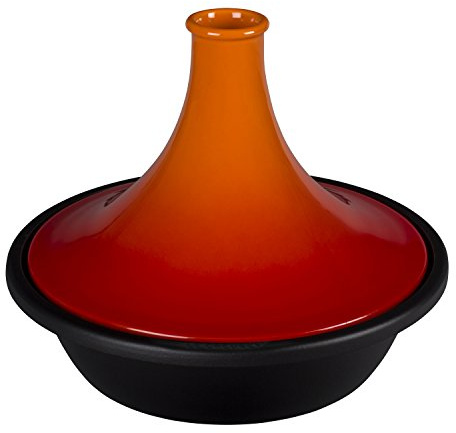 Le Creuset of America Enameled Cast Iron Moroccan Tagine, 4 3/4-Quart, Flame