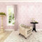 HANMERO®Barroco diseño Papel Pintado Vintage Flores Murales Pared no Tejido Papel de Pared dormitorios/salón/Hotel/Color Rosa, 0.53M*10M