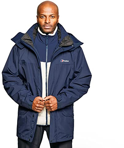 Berghaus Cornice III Interactive Gore-Tex Waterproof Shell Jacket | Durable Rain Coat | Breathable Jacket, Dusk, XXXL
