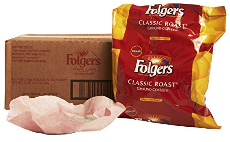 Folgers Classic Roast Medium Roast Ground Coffee, 40- .9 Ounce Filter Packs