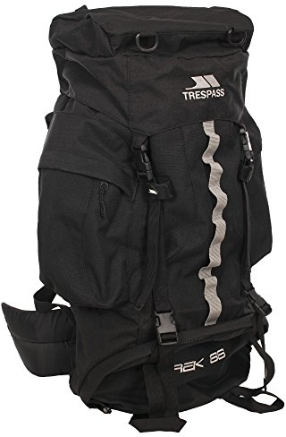 Trespass 66L Black Rucksack Trek