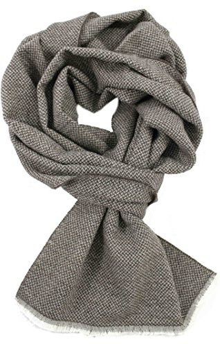 Rotfuchs Schal Webschal Uni modisch braun 100% Wolle (Merino)