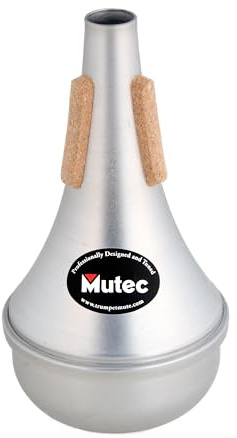 Mutec MHT107 Aluminum Straight Trumpet Mute – Handcrafted Lightweight Design for Perfect Intonation, Full Tone & Excellent Projection – Professional Performance Mute Made in USA