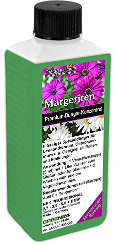 Margeriten-Dünger HIGH-TECH, Pflanzen-Dünger für Leucanthemum, Osteospermum u.a. Astern-Gewächse
