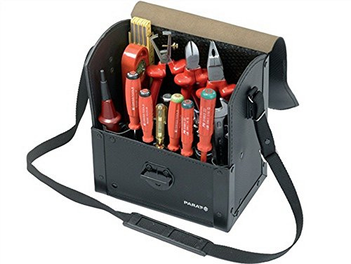 Werkzeugtasche Rindleder schwarz 220x140x250mm PARAT