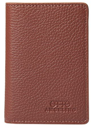 Otto Angelino Bifold Echtleder Geldbörse – Reisepass-Stil – ID, Bankkarten, Bargeld, RFID-Blockierung – Unisex