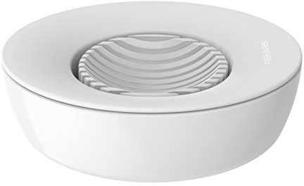 Fiskars Tranche-œufs, Plastique/Acier inoxydable, 13,3 x 12 x 4,2 cm, Functional Form, Blanc, 1016126