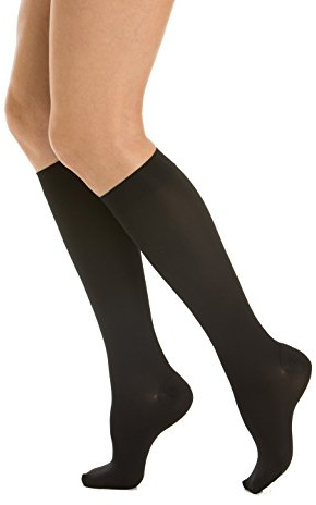 Relaxsan M1150 (Nero 4-XL) gambaletti medicali microfibra classe 1 - K1 compressione graduata