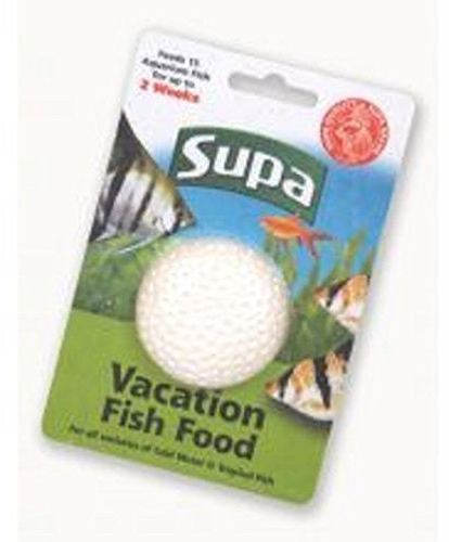 3 X Supa Vacation 2 week Holiday Fish Food Block 25g
