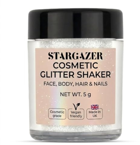 Stargazer Products Glitzer Streudose, weiß, 1er Pack (1 x 5 g)
