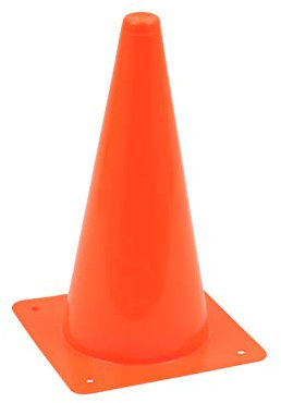 Vinex 1 Stück Bruchfestes Hütchen - Kegel - Pylon 30cm Höhe - Orange