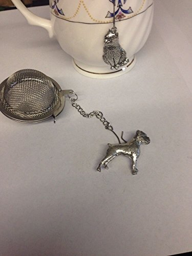 Chien Boxer 5,1 cm en Maille Boule à thé Infuseur sphérique en Acier Inoxydable Passoire Pp-d17