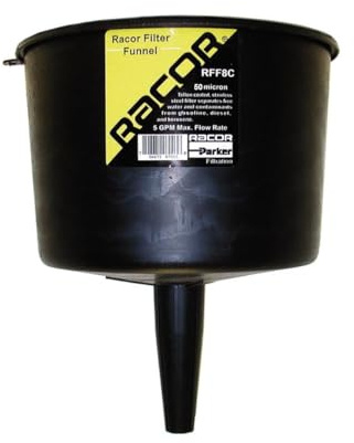 Racor RFF8C Filtro Imbuto Carburante – Portata 18,9 L/min, Filtrazione 50 micron, Rimozione Acqua e Contaminanti da Gasolio, Benzina, Kerosene e Olio Combustibile