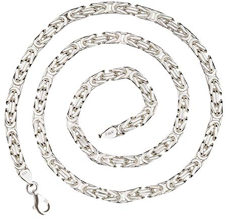 925 Silberkette: Königskette Silber 6mm und 60cm - KK-60-60