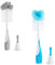 Munchkin Sponge 2-in-1 Bottle Brush (Bonus Teat Brush Stored in Handle), Assorted, Pack of 1