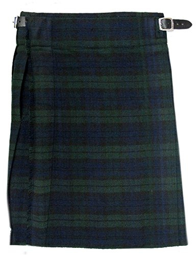 Tartanista - Kilt écossais/style Highlands - pour garçon - grande qualité - Black Watch - Tour de taille 40,6cm longueur 28cm