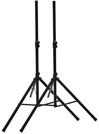OMNITRONIC Boxenhochständer MOVE Set | 2 Boxenhochständer, ausfahrbar bis 180 cm, Maximallast 30 kg + Tragetasche