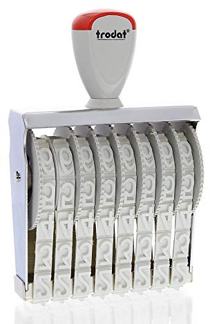 Trodat Dialer Druckplatte separatem 15188.0 Stempel weiß