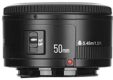 Yongnuo YN 50mm F/1.8 AF/MF Large Aperture Auto Focus Lens for Canon EF Mount EOS Camer