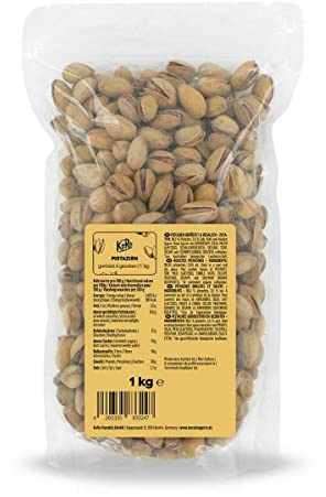 KoRo - Pistacchi tostati e salati 1 kg - come snack o per aperitivi - in maxi grande